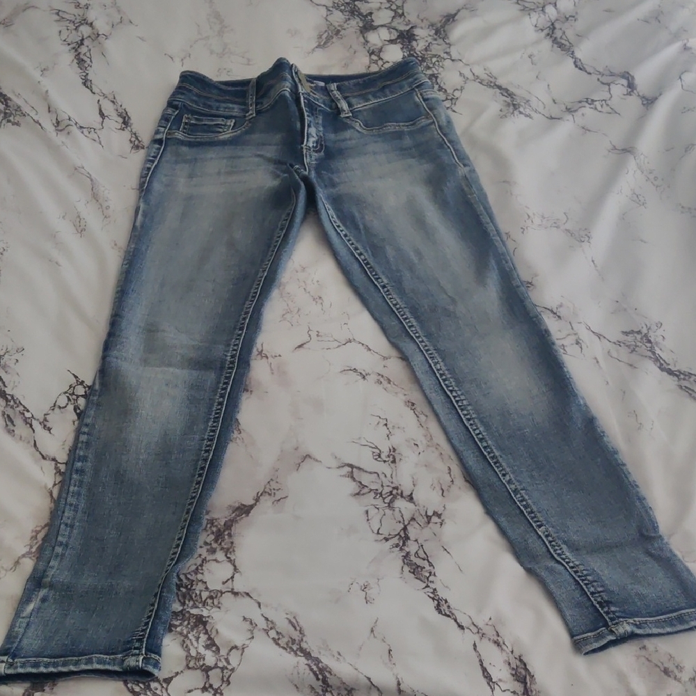 Mudd Blue Mid-Rise Jean Legging